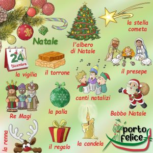 Natale - obrazkowy słownik włoskiego