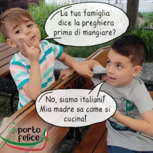 La tua famiglia dice la preghiera prima di mangiare - żarty, dowcipy, memy po włosku