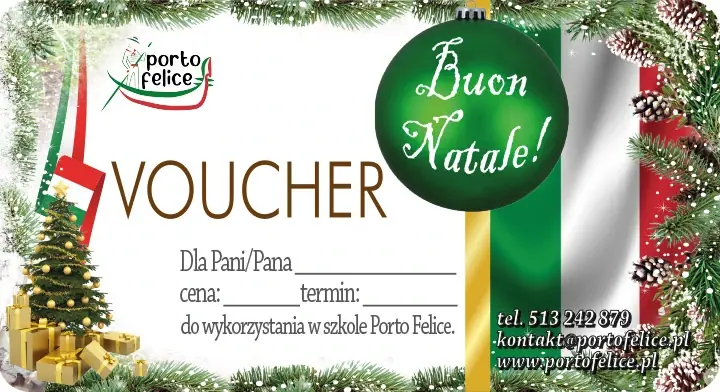 Voucher na kurs języka włoskiego online i w Katowicach - pomysł na prezent